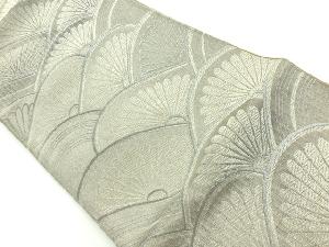 アンティーク　菊青海波模様織出し袋帯（材料）